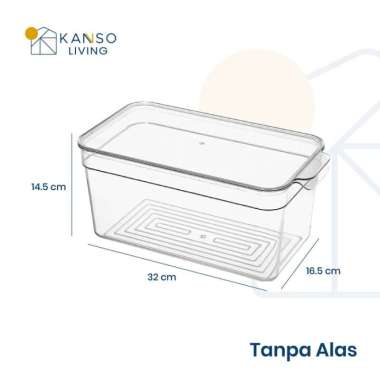 Kanso Living 5 in 1 Kontainer Penyimpanan Makanan Storage Box Kulkas Tanpa Alas