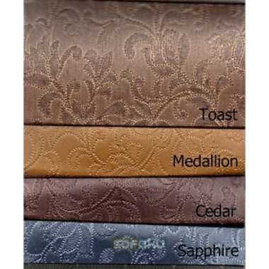 BELCHERS Linen - Oscar Kulit Sintetis Motif Corak Cover Sofa Bahan Sofa Kulit Corak Bunga Cedar