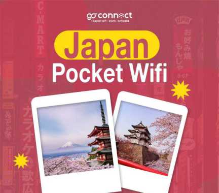 Pocket Wifi Sewa Modem Wifi Unlimited Japan Luar Negeri [GO CONNECT] Unlimited