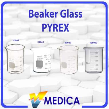 Gelas Kimia Beaker Glass Pyrex / Beaker Glass 500ml,NON BUBBLE
