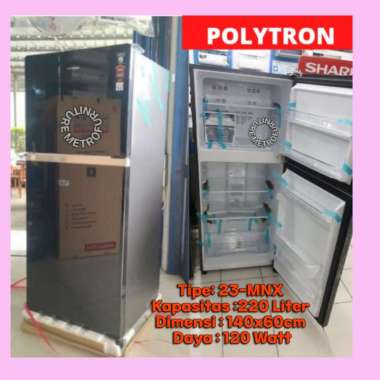 KULKAS POLYTRON 2 PINTU TANPA SALJU KULKAS POLYTRON 2 PINTU 29 MNX FREE ONGKIR SERANG KOTA 23MN