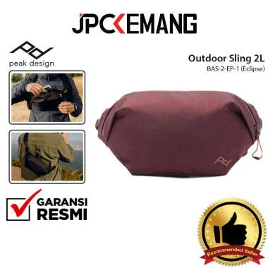 JPC KEMANG Peak Design Outdoor Sling Bag 2L Peak Design Tas Sling Pouch 2 L GARANSI RESMI Eclipse