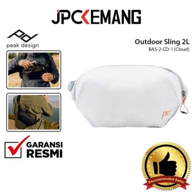 JPC KEMANG Peak Design Outdoor Sling Bag 2L Peak Design Tas Sling Pouch 2 L GARANSI RESMI Cloud