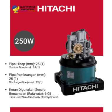 Hitachi WT-P250GX Shallow Well - Tank 250W