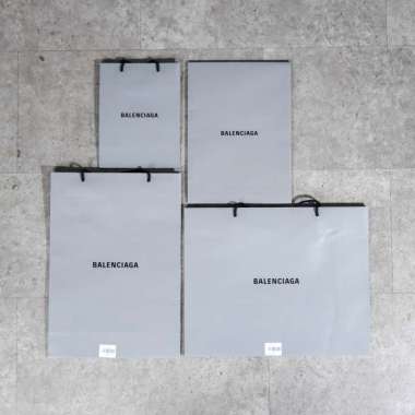 Tas PAPER BAG BALENCIAGA HANDLE BLACK 100% ORIGINAL Size L