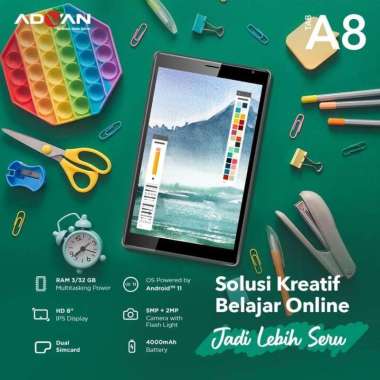Advan Tab A8 Ram 3/32Gb Garansi Resmi