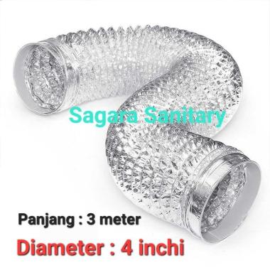 flexible ducting 4 in 3 meter pipa flexible 4" exhaust, AC, Cookerhood