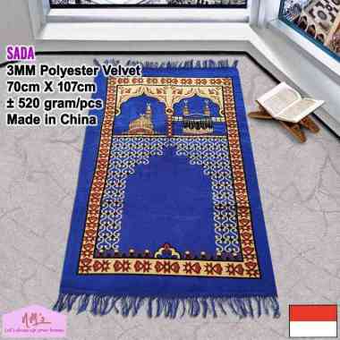 Sajadah sejadah polyester velvet alas perlengkapan sholat shalat bulu murah dewasa 70 cm x 107 - NMs
