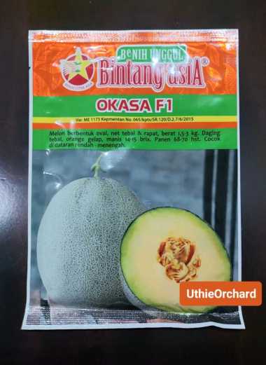 Benih Bintang Asia - Rock Melon Okasa F1 Kemasan 20 gr