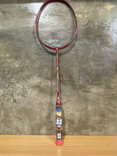 Svp RAKET BADMINTON POWERMAX SPITFIRE 80 POWER MAX 78GR/6U WAVE FRAME ORI Merah