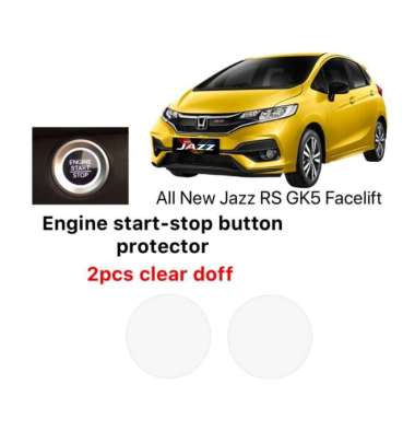 Jazz Gk5 Facelift Engine Start Stop Button Protector Clear Matte