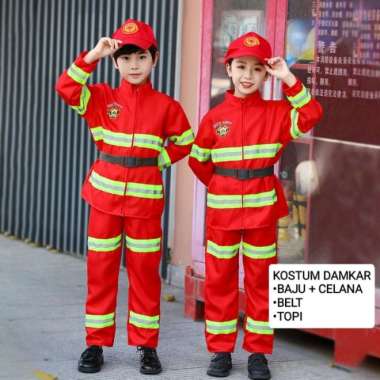 KOSTUM PROFESI ANAK SERAGAM PILOT JAS DOKTER BAJU DAMKAR ASTRONOT - 150 DAMKAR