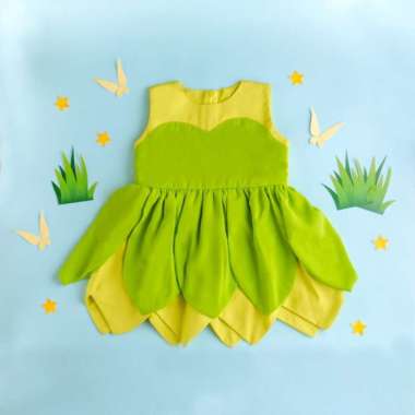 TINKERBELL DRESS / DISNEY PRINCESS DRESS / KOSTUM PRINCESS ANAK - L