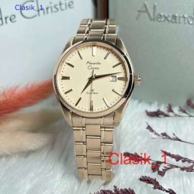 Original 100%!! Alexandre Christie Wanita AC 8515 / AC8515 Full Rosegold Garansi Resmi 1 Tahun