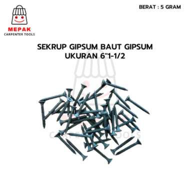 Sekrup gipsum 3,5cm baut gypsum sekrup drywall Screw ukuran 6"1-1/2