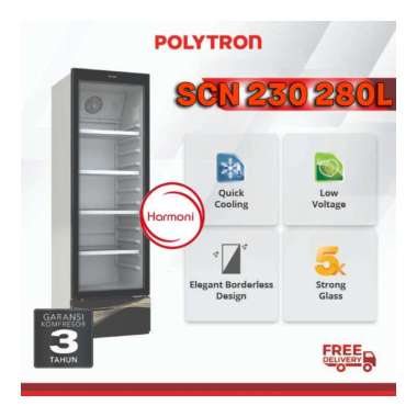 SHOWCASE POLYTRON KULKAS PENDINGIN MINUMAN KULKAS SHOWCASE PENDINGIN MINUMAN FREE ONGKIR SERANG SCN 
