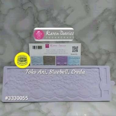 Karen Davies Silicone Fondant Mold Rose Vintage Lace Border, 11.5x32 cm ( 3330055 )