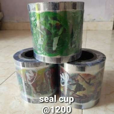 seal cup plastik/press cup sealer/tutup gelas sealcup @1200pcs polos