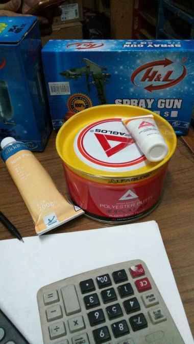 Dempul Plastik Alfaglos 1kg