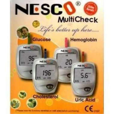 Nesco Multi Check Alat Tes Gula Darah Kolesterol Asam Urat Multivariasi