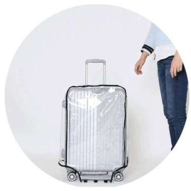 Bungkus Koper Pelindung 20/ 22/24/26/28 inch Luggage Cover Transparan Cover Koper Plastik 24 inch Tr