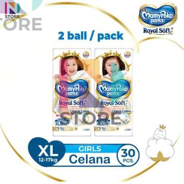 Mamypoko Royal Soft S46/M42/L34/XL30/XXL24 Boys Girls Tipe Celana 2 Ball RS-XL30 GIRLS 2 BALL