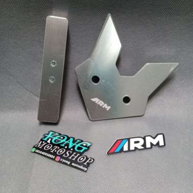 Dudukan Plat Nomor Depan ARM Full CNC Yamaha Aerox 155 Arumi Hitam