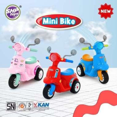 Vespa Anak SHP MB 691 Musik Lampu Mini Bike Sepeda Anak fun bike 98022 shp mb 691 musik