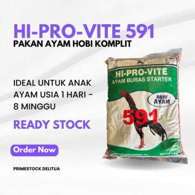HI-PRO-VITE 591 - Pakan Ayam Buras Starter untuk Pertumbuhan Optimal 1 KG