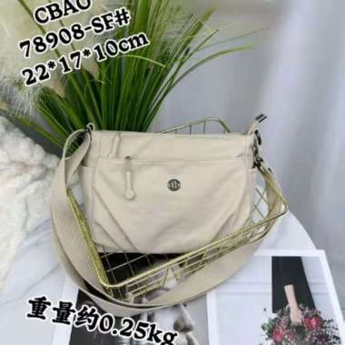 Tas Selempang Wanita Chibao CB 78908-SF + Free Dustbag CB 78908-SF Putih Susu