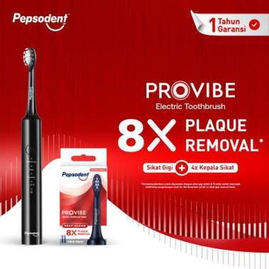 Pepsodent Provibe Electric Toothbrush Starter Kit Free Refill Head -