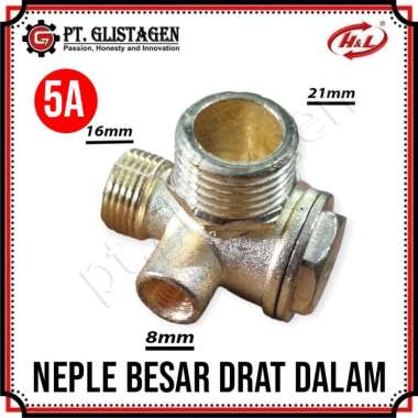 Check Valve Kompresor Valve Katup Female Male Neple Nepel Besar Drat Dalam Luar Kompresor Lakoni NLG