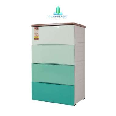 Olymplast Drawer Cabinet Lemari Plastik Laci Penyimpanan Plastik 4 Susun ODC 04 Tosca