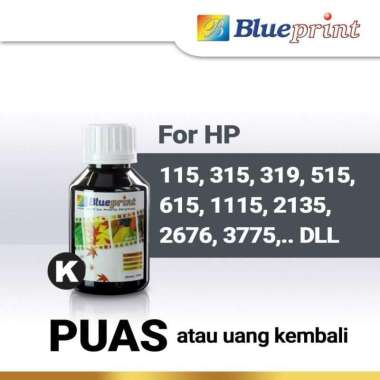 Blueprint Tinta HP 100ml Tinta Printer HP Inkjet Black