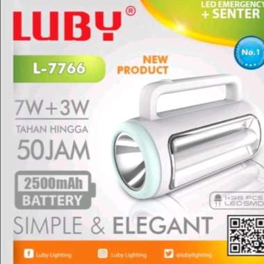 Lampu Emergency Luby L7766 - Emergency Light Led L-7766
