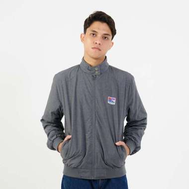 3Second Men's Bomber Jacket Regular Fit Taslan Alaric OL-C021224 Grey L