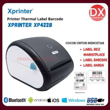 Printer Thermal Label Barcode A6 110mm Usb Bluetooth Xprinter Xp422B USB BLUETOOTH