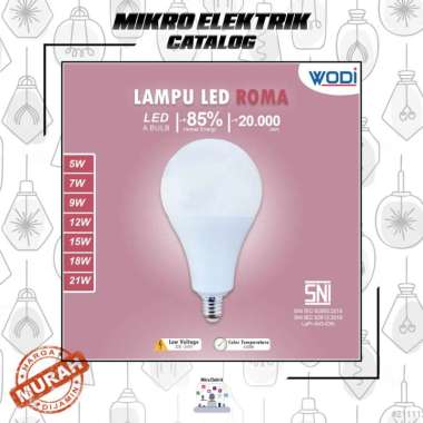 Lampu LED WODI Roma Cahaya Putih TIPE 21