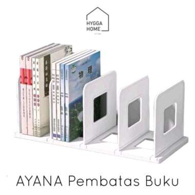 AYANA Pembatas Buku Majalah Rak Buku Sekat Organiser Meja File Holder Plastik