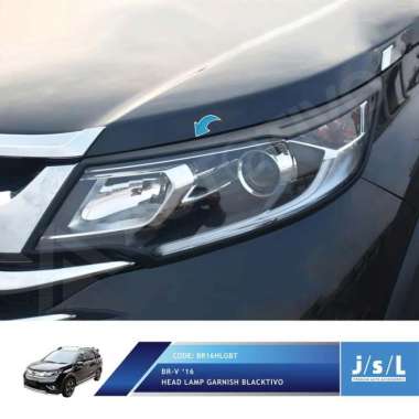 Garnish Lampu Depan Blacktivo Honda BRV/Head Lamp Garnish Blacktivo