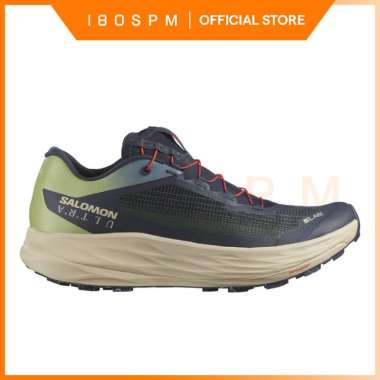 SALOMON - S/Lab Ultra, Unisex Trail Running Shoes, Sage / Cameo Blue / Night Sky - Sepatu Trail Runn