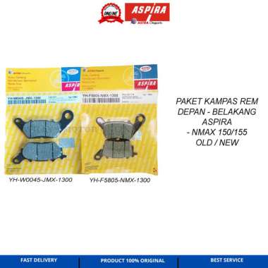 PAKET KAMPAS REM NMAX OLD NEW ASPIRA NAKASONE DEPAN BELAKANG ASPIRA