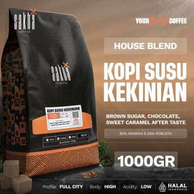 SAKHA COFFEE Espresso House Blend For Es Kopi Susu Kekinian 1Kg Biji Kopi / Bubuk Biji Kopi