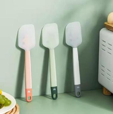 Spatula Silicone Large Silikon Pengaduk Adonan Kue Cake Premium Jumbo Hijau