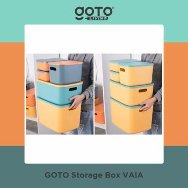 Goto Vaia Storage Organizer Box Container Keranjang Penyimpanan SMALL Green ukuran