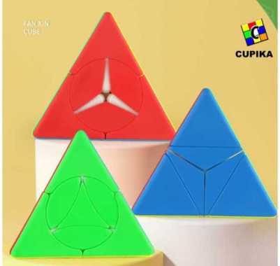 Rubik Pyraminx FANXIN PAGODA WINDMILL GOLD COIN Original Piramid GOLD COIN