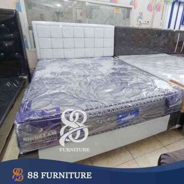 Full set Springbed BIGDREAM by Bigland Pillow top | Kasur Big Land Pillow Murah Set Lokal 180x200