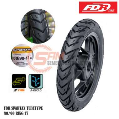 Ban Luar FDR Spartax 80/90 Ring 17 Depan Tubetype BebeknNon Tubeless