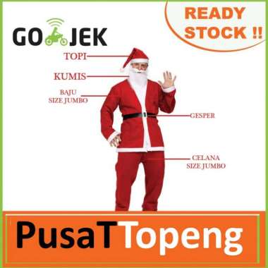 KOSTUM SANTA CLAUS BAJU SINTERKLAS CHRISTMAS COSTUME JUMBO JAKARTA - KOSTUM SANTA