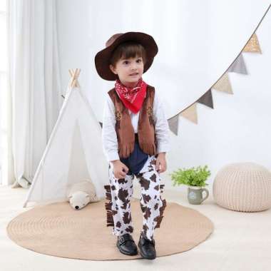 BAJU KOSTUM KOBOI / KOSTUM BABY COWBOY / BAJU KOBOI ANAK - ANAK - 90